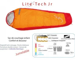 LITE TECH JUNIOR 6/2 PFC - ZIP GAUCHE -Tente Camp Nature Magasin 61d03bf9f30a8b3524bf976b8b93