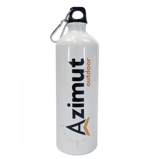GOURDE ALUMINIUM 1L - BLANCHE 1 GOURDE ALUMINIUM 1L - BLANCHE