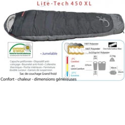LITE TECH 450 XL -2° - ZIP GAUCHE -Tente Camp Nature Magasin a61cba9f8bf3b445cf2dcca8a4cb