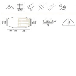 TENTE NEWBERRY 4000 -Tente Camp Nature Magasin d51dab0b90fbb3895d3d9dd22252